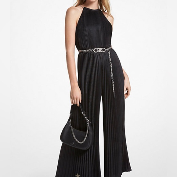 NWT Michael Kors satin halter jumpsuit - Picture 1 of 9